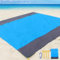 Stuoia Mare, 210x200CM Antisabbia Telo Mare Grande, Asciugatura Rapida Poliestere Stuoia Spiaggia, Asciugamano Mare con 4 Chiodi da Fissaggio, Portatile Coperta picnic Leggero per Viaggio, Campeggio