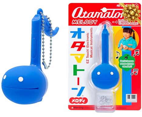 Otamatone Melody Series Japanese Electronic [Mini Size] Musical Toy [11 Pre-Programmed Songs] Portable Synthesizer from Japan by Maywa Denki [English Instruction], Blue