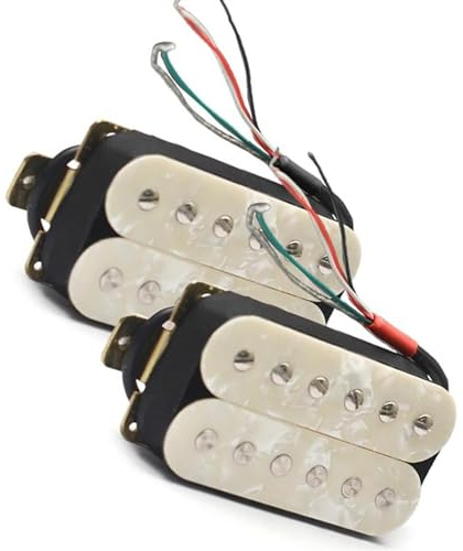 6-saitiger exquisiter und praktischer E-Gitarren-Humbucker-Tonabnehmer mit verstellbarer Schraube Tonabnehmer Set