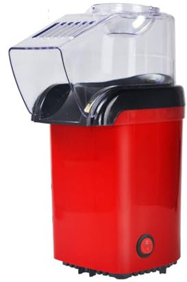 Automatic Hot Air Popcorn Popper Machine with Measuring Scoop OilFree & SugarFree Healthy Snack for Kids and Adults
