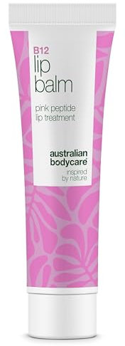 Bálsamo labial con Vitamina B12 para labios secos y agrietados – Hidratación intensa con Vitamina B12, péptidos, escualano, aceite de ricino y bisabolol