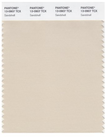 PANTONE Smart 13-0907X Color Swatch Card, Sandshell