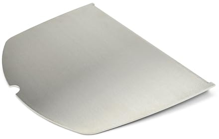 Grillrost.com Das Original Edelstahl Grillplatte | Plancha passend für Weber Q300/3000 - ersetzt eine Grillrosthälfte - extra massiv