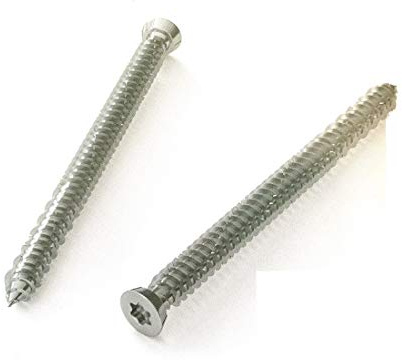 Betonschrauben Senkkopf flach TX 07072 Betonschrauben - 7,5 mm - 62 mm - 100 Stück