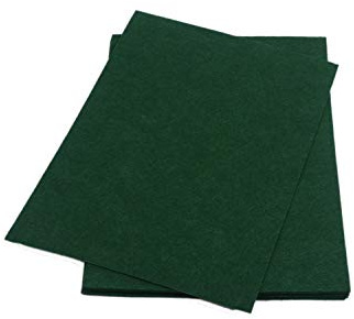 YYCRAFT Steife Filzbögen, dicker Filz, 22,9 x 30,5 cm, 12 Stück, Dunkelgrün
