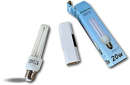 KIBROS Lot 3 ampoules led 20 W désinsectiseur UV anti-moustiques | LED 20 W à visser, attire et capture insectes et moustiques, remplacement lampe désinsectiseur UV Kibros.