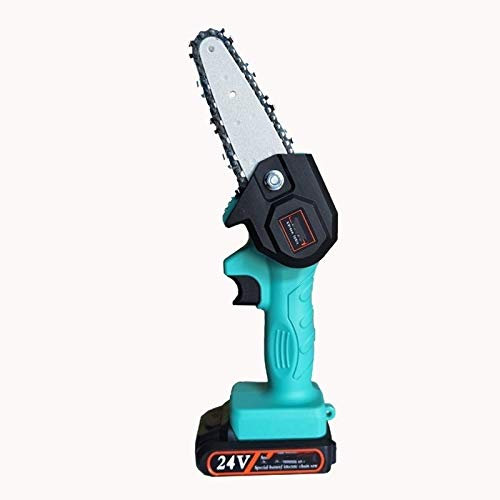 Motosierra Inalámbrica, 4 Pulgadas La Mini Motosierra Eléctrica Siempre Batería Recargable 24V Sierra Eléctrica Alimentada Por Batería Herramienta De Motosierra De Mano Inalámbrica Jardín O Césped (A