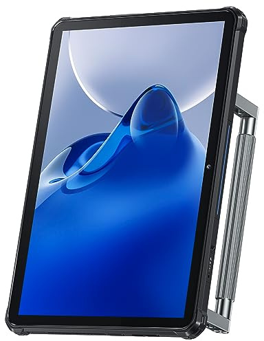 OUKITEL RT7 Outdoor Tablet - 32000mAh Akku (33W Schnell-Ladung) - 16GB(8+8)RAM + 256GB ROM Tablet 10.1 Zoll FHD+, Android 13 Wasserdichtes Tablet, 48MP+32MP Camera IP68/IP69K Dual SIM 4G/OTG/GPS Blau