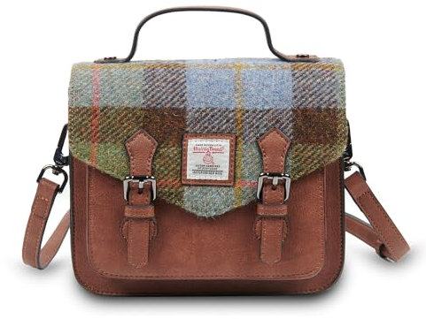 Islander Damen 2711 Calton_Chestnut Blue Tartan Ranzen, Kastanienblaues Schottenkaro