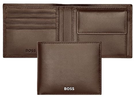 HUGO BOSS Classic Smooth Geldbörse, Kaffeebraun, 17, Klassisch, Unisex, Erwachsene
