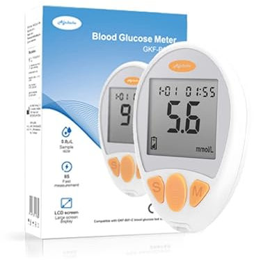 Aljubeiha Blood Glucose Meter Monitoring Kit 50 Test Strips with All accesories
