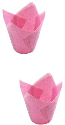Alipis 100stücke Tulpenförmchen Für Hochwertige Muffin-wrapper Für Hochzeiten Geburtstagsfeiern Shower Halloween Und Weihnachtsfeiern Essbare Backhelfer Für Kreative