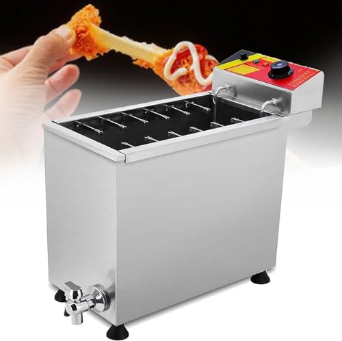 SACLMD Friggitrice Commerciale,friggitrice per Cani di Mais,Macchina per Hot Dog di Formaggio,friggitrici elettriche,per Cucina e Ristorante a casa,NP-392-110V