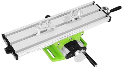 Milling Worktable Guide Rails, Adjustable Slide Table for Milling, Slide Table for Compound Drilling, Multifunction Milling Working Cross Machine Compound Slide Table for Bench Drill