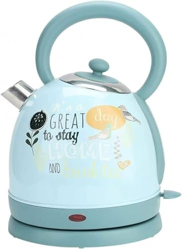 Hervidor eléctrico de 1,7 l de gran capacidad, termo de agua caliente de ebullición rápida para té, café, leche con mango a prueba de calor, electrodomésticos de cocina