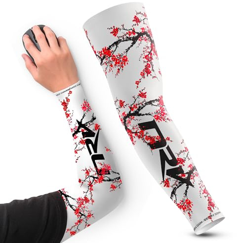 NRV Gaming-Kompressionsmanschette (Edition Sakura) – verbesserte eSport-Leistung mit japanischem Stil – von Profis entwickelt – langlebig, atmungsaktiv und reibungsfrei