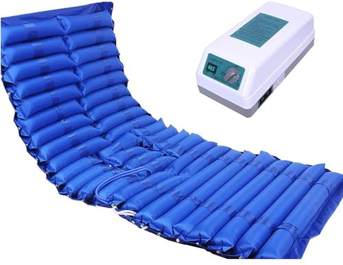 DPLXFPP Wechseldruckmatratze Zur Vorbeugung Von Wundliegen, Behandlung Von Bettlägerigkeit, Aufblasbare Luftmatratze Mit Leiser Luftpumpe, Mit Lift- Und Links-/Rechts-Flip-Designfunktion