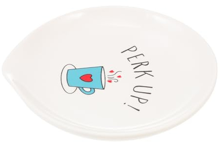 SHOWERORO Porta Cucchiaio in Ceramica Supporto Per Cucchiai Multifunzione Poggia Utensili Domestici Forniture Per Casa Evita Rotolamento Posate Mantiene Tavolo Pulito Adatto Cucine Domestich
