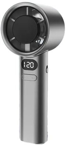 Biwwubik Ventilador de Mano de 120 Engranajes, Portátil, 120 Velocidades de Viento, Mini Ventiladores de Mano Sin Aspas, Ventilador Eléctrico USB de Oficina Recargable