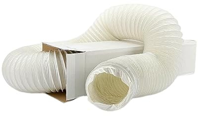 Whisper - Flexibler Lüftungsschlauch - Weiß - Ø150 mm - 10 Meter - Extrem leicht und flexibel - Ideal für Hausventilation