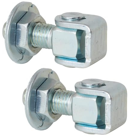 Einstellbares Scharnier für Tore, Montage durch Schweißen, aus verzinktem, korrosionsbeständigem Stahl, Türscharniere Torscharniere Türband Torangel, 2 Stück im Set (20 mm)