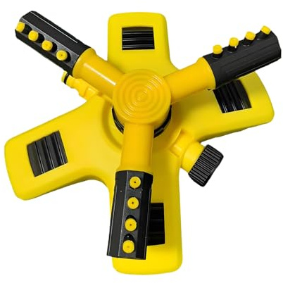 Aspersores de Jardín, Aspersores para Césped, Aspersor Automático de Agua para Césped, Accesorio Aspersor de Agua para Manguera de Jardín, de Riego con Rociador de Césped Giratorio 360 Grados