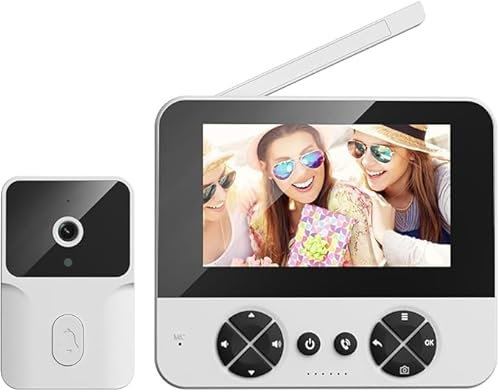 VIDEOCITOFONO WIFI MONOFAMILIARE CON MONITOR HD DA 4,3 POLLICI VISIONE NOTTURNA