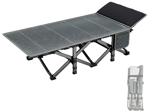 Klappbett Gästebett mit 4D-Memory-Kissen Reisebett Erwachsene 1200D Oxford-Gewebe für Das Nickerchen im Büro, Die Freizeit zu Hause, Die Krankenhauspflege Tragfähigkeit 250kg(190 * 71 * 37cm)