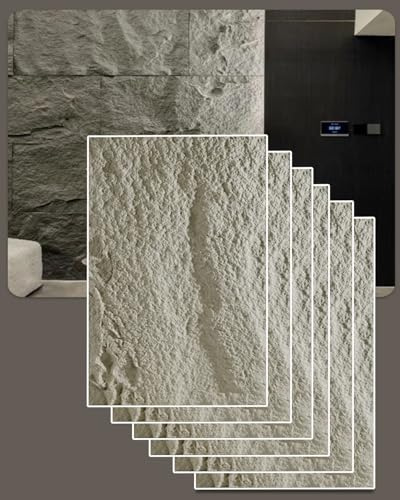 Panneaux muraux en imitation pierre avec design 3D pour l'intérieur et l'extérieur, revêtement acoustique pour une meilleure esthétique et insonorisation