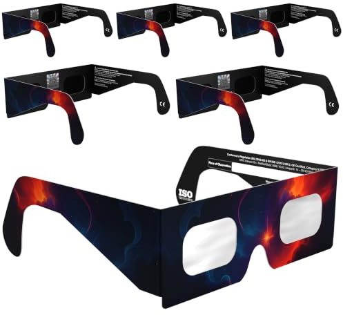 Absolute Eclipse Sonnenfinsternis Brille 2026 zum Sehen der Sonnenfinsternis - ISO 12312-2 CE Zertifiziert - 12. August 2026 - Erwachsene Kinder - EU Hersteller Anerkannt AAS - 55+ Designs