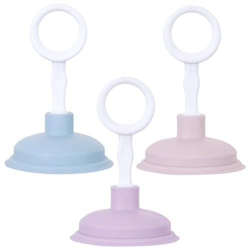 Small Sink Plunger 3PCS Strong Suction Mini Plunger Plastic Kitchen Sink with Handle Easy to Remove Portable Small for Drain Kitchen Bathroom
