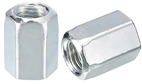 QUARKZMAN 3 Stück Langen Sechskantmuttern M20x30x40mm Verbindungsmutter | Sechskant Gewindestangenkupplung, Verzinkte Kohlenstoffstahl, Für Möbel Elektronik Industrie