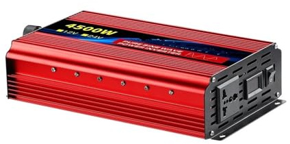 Transformateur Convertisseur Puissance À Onde Sinusoïdale 1600W/10000W 12V/24V CC vers 220V/110V CA Tension 50/60Hz Transformateur Solaire Voiture avec Écran LED(12V50HZ,4500W)