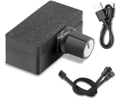 Controlador de ventilador PWM Ulegqin Convertidor elevador de 5 V a 12 V Controlador de velocidad PWM de 4 pines para ventiladores y bombas de agua de 12V Ajustable del 0 al 100 % Alimentación por USB
