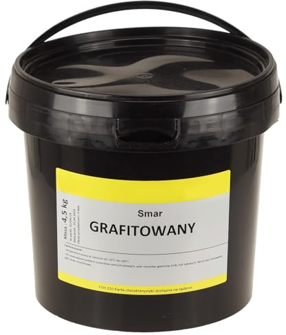 FEINZ Graisse Graphitée 4,5 kg Seau graphite | Graisse Multi-Usages au Graphite pour Articulations, Ressorts, Boulons, Résistante à l'eau, Graisse pour Châssis et Montage