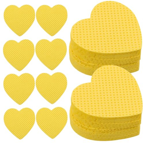GETAJGHSD 200 Stück Weiche Baumwoll Pads zum Nagellackentferner für Gelnägel und Wimpernverlängerungen Leicht und Herzförmig für Professionelle Anwendungen zu Hause