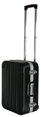 Perel Valigia portautensili, trolley, maniglia telescopica, portautensili, divisori regolabili, serratura a chiave, 2 chiavi, ABS, nero, 461 x 335 x 190 mm