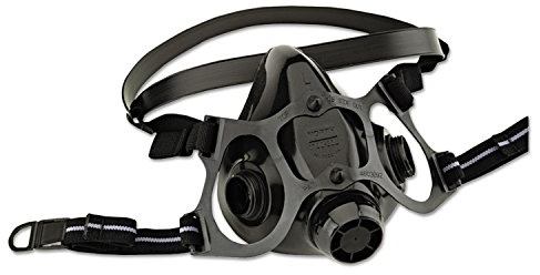 NORTH Honeywell Home North 7700 Series Niosh-Approved Half Mask Silicone Respirator, Large (770030L), Black