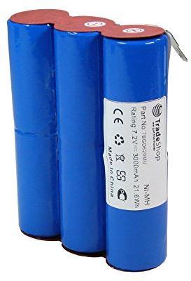 NI-MH Akku 7,2V / 3000mAh kompatibel mit Gardena Wolf Bosch Accu6 2510-00.631.00, kompatibel mit Gardena Strauchschere, Grasschere ST 6, Rasenkantenschere Accu6, Accu Safe 16, 2330 2430 2510 2516