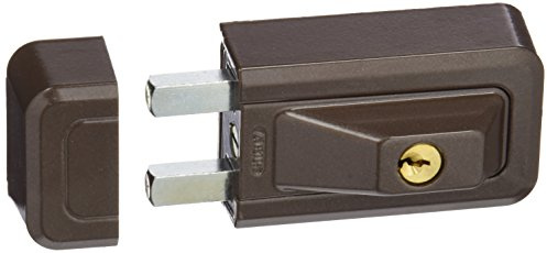 ABUS 3010 _ b _ C _ N Türriegel, Türschloss, für Fenster Schlüssel braun Blister