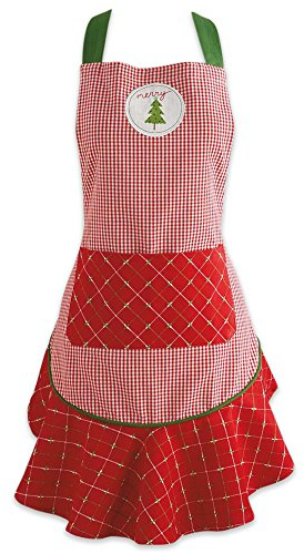DII Damen Weihnachten Küchenschürze Verstellbare Erwachsene Größe zum Kochen, Backen, Basteln & Unterhaltung, Einheitsgröße, Merry Tree