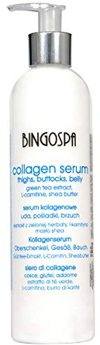 Anti-Cellulite Straffung & Modellierung Collagenserum für Oberschenkel, Po und Bauch 280 g BINGOSPA