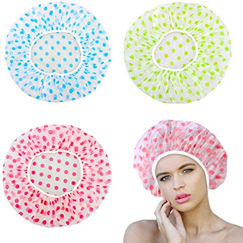 Anelku L9XA Lot de 3 bonnets de douche en acrylique