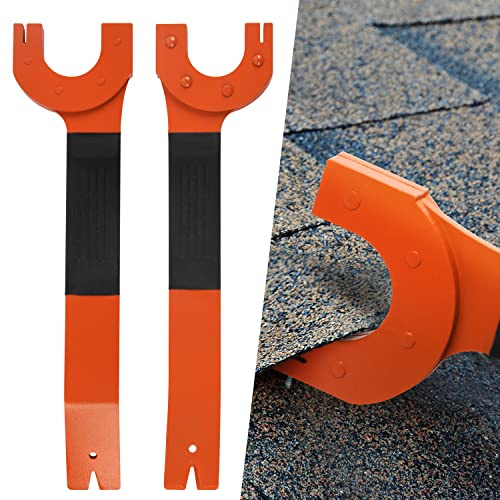 [2er-Pack] Dachschindeln-Nagelzieher zur Reparatur von Dachschindeln – Stahlnagel-Entferner-Werkzeug zum Entfernen und Installieren von Dachnägeln – Dachschindeln-Reparatur