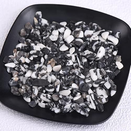 Pietre naturali da 50/100 g, pietre minerali al quarzo, pietre minerali burattate, pietre preziose per decorare la casa e l'acquario, pietra zebrata, 100 g