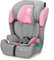 Kinderkraft COMFORT UP I-SIZE 76-150 cm, Silla de coche bebé, Silla coche para niños, Sillade, Cinturón, regula en 11 niveles, Grupo 1/2/3, 15 meses - 12 años, 9-36 kg, Rosa