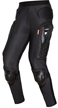 Pantalon De Moto pour Hommes,Pantalon De Moto Blindé, Pantalon De Motard Armure CE Amovible Résistant avec Doublure en Coton Amovible (L)