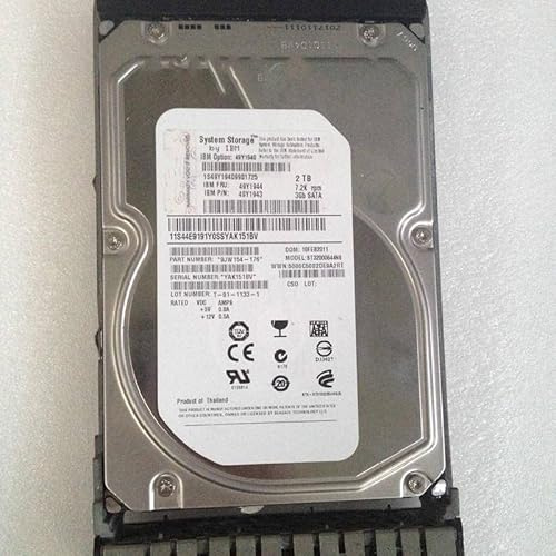 MIDTY HDD per DS3200 3400 2TB 3.5 SATA 64MB 7.2K per disco rigido interno per server HDD per 49Y1940 49Y1944 49Y1943