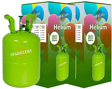 SPARKLERS CLUB® - Bottiglia di gas elio per 50 palloncini gonfiabili, caramella da 0,42 m3, grande bottiglia usa e getta, palloncino per compleanni, matrimoni e feste, consegna 24/48 ore