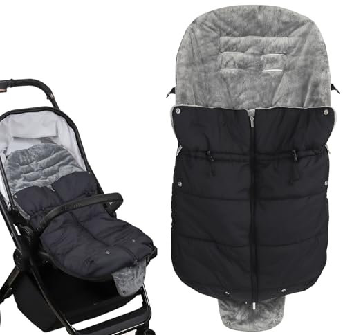 Babyfußsack Winter, Fusssack Fußsäcke für Kinderwagen, Baby Winterfußsack Wärmesack mit Reißverschluss für Babywanne/Kinderwagenwanne/kinderbett/Buggy/Babyschale, Super Warm, Weich & Kuschelige